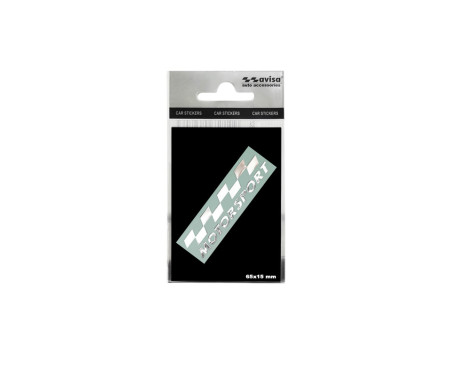 Nickel Sticker 'MOTORSPORT' - 70x15mm, Image 2