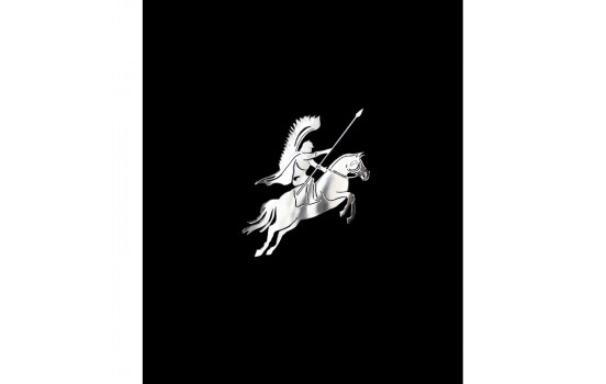 Nickel Sticker 'Polish husar on horseback' - 60x60mm