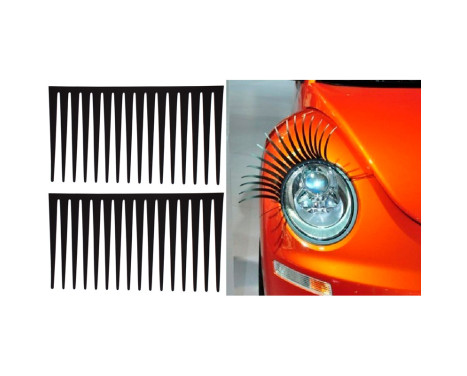 Simoni Racing Self-Adhesive Headlight Eyelashes - Black - Set of 2 pieces, Image 2