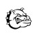 Sticker Bulldog Head - black - 16x13cm, Thumbnail 3