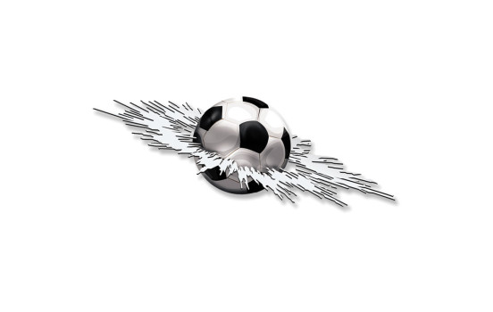 Sticker Graphic Crashed Football - 24x7x5cm, Image 2