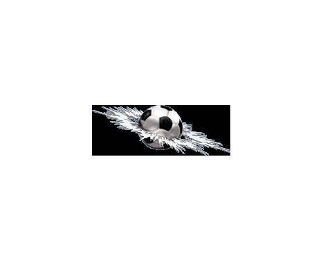 Sticker Graphic Crashed Football - 24x7x5cm