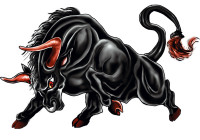 Sticker Raging Bull - 18x12cm