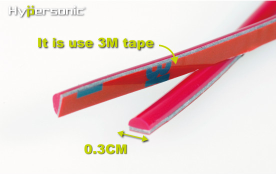 Classic flexible red striping 0.3x500cm (with 3M tape), Image 3