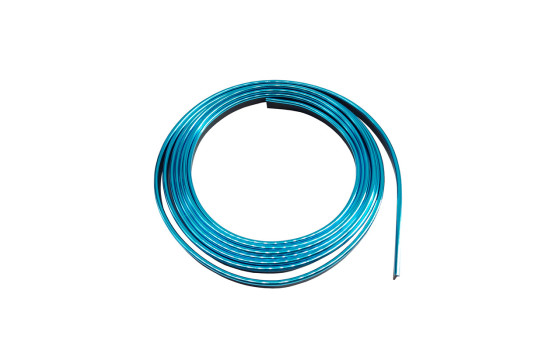 Simoni Racing Interior Trim Chrome - Blue - 3 meters