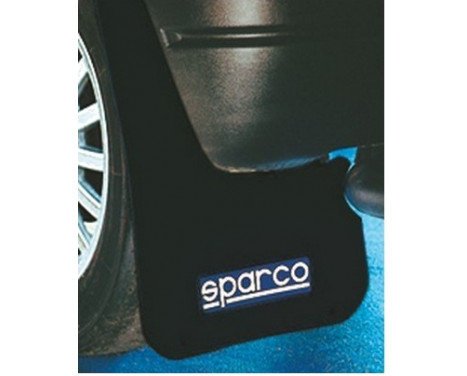 Sparco Universal Mud Flaps 'Large' - Black, Set of 2, Image 2