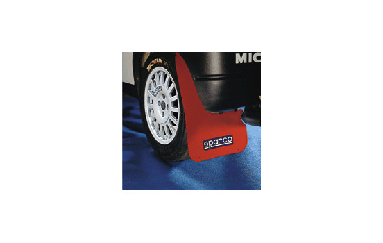 Sparco Universal mud flaps 'Large' - Red, Image 2
