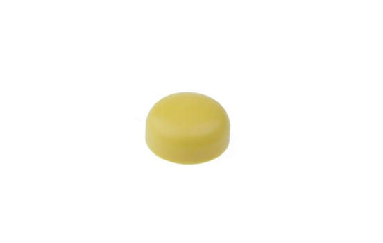 License Plate Screw Cover Cap Yellow - 50 pcs.