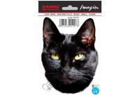 Car Tattoo Sticker Cat black - 11x15cm