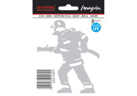 Car Tattoo Sticker Fireman - 9.5x11cm