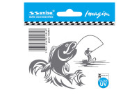 Car Tattoo Sticker Fisherman - 9.7x6.5cm