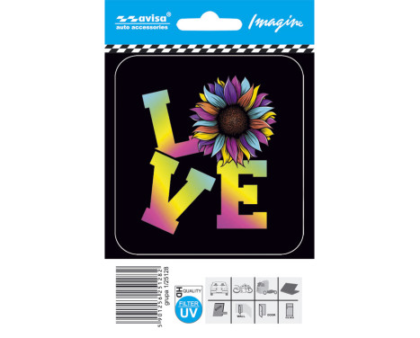 Car Tattoo Sticker LOVE - 8.7x9.2cm