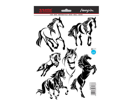 Car Tattoo Sticker Mustang set - 19x28cm