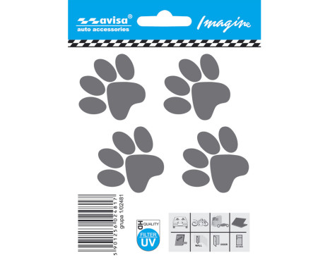 Car Tattoo Sticker Paws - 9.7x6.5cm
