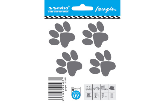 Car Tattoo Sticker Paws - 9.7x6.5cm