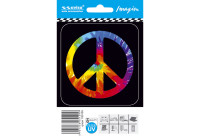 Car Tattoo Sticker Peace symbol - 8.7x9.2cm