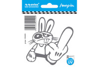 Car Tattoo Sticker Rabbit - 8.4x8.6 cm