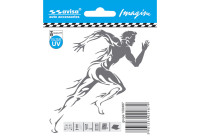 Car Tattoo Sticker Runner man - 9.7x9.9cm