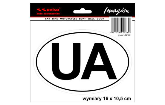 Car Tattoo Sticker UA - 16x10.5cm, Image 2