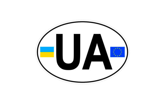 Car Tattoo Sticker UA/EU - 12.5x8.5cm