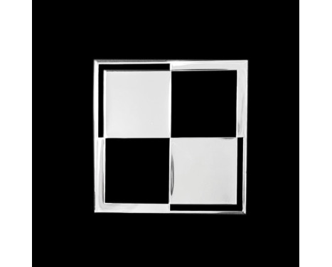 Nickel Sticker 'Chequer' - 50x50mm
