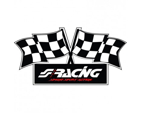 Simoni Racing Sticker 'Flag' - 100x50mm