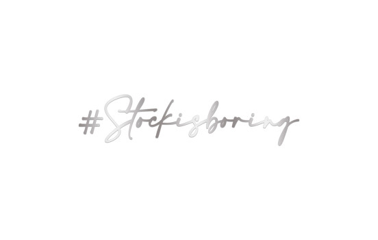 Simoni Racing Sticker 'Stock is boring' - 120x27mm