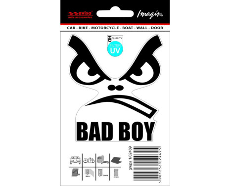Sticker Bad Boy - 7.5 x 8.5 cm - Black