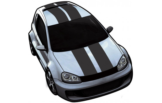 ViperStripes matt black - set of 2 pieces - length 500cm / width 10cm