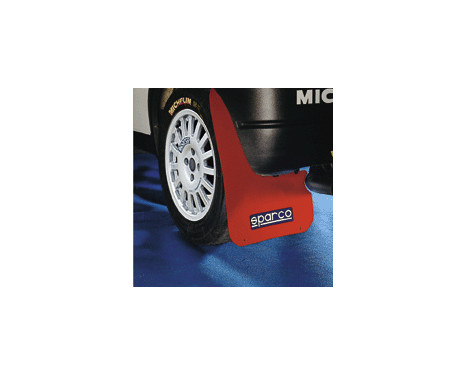 Sparco Universal mud flaps 'Large' - Red, Image 2