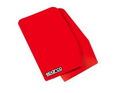 Sparco Universal mud flaps 'Large' - Red