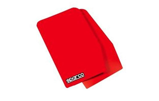 Sparco Universal mud flaps 'Large' - Red