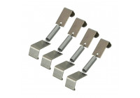 Carpoint License plate clamps Set 4-piece