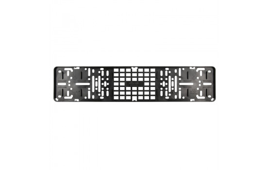License plate holder black model click without text beach