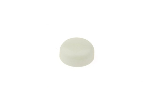 License Plate Screw Cover Cap White - 50 pcs.