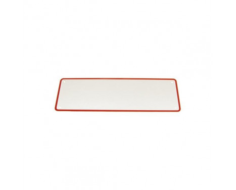 License plate short red