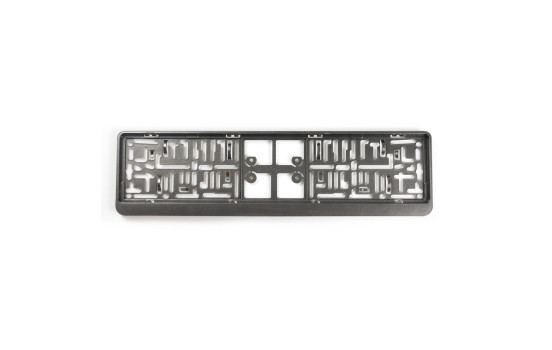 Plastic license plate holder 'Click' 52x11cm Gunmetal, Image 2