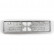 Plastic license plate holder 'Click' 52x11cm Silver