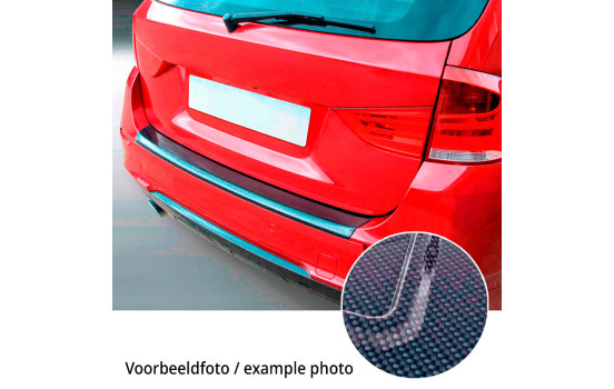 ABS Rear bumper protection molding suitable for Audi Q6 e-tron (GFB) 2024- Carbon-Look