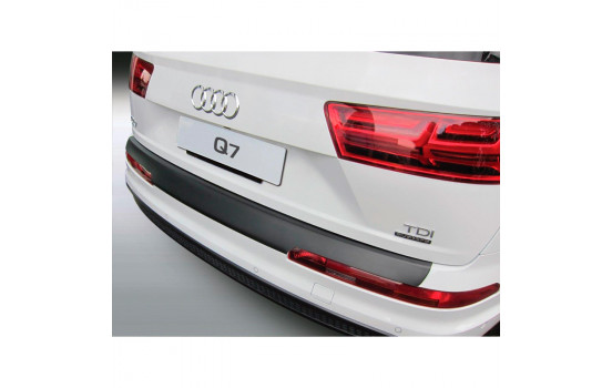 ABS Rear bumper protector Audi Q7 6 / 2015- Black