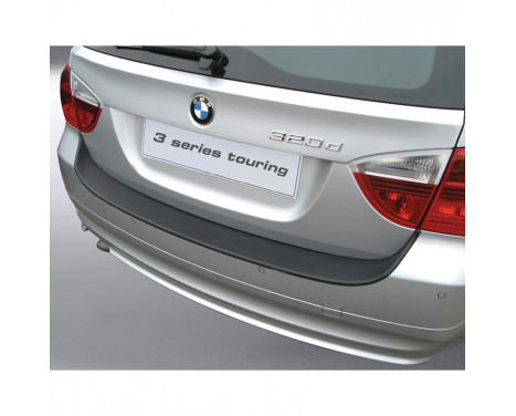 ABS Rear bumper protector BMW 3-Series E91 Touring 2005-2008 excl. M Black