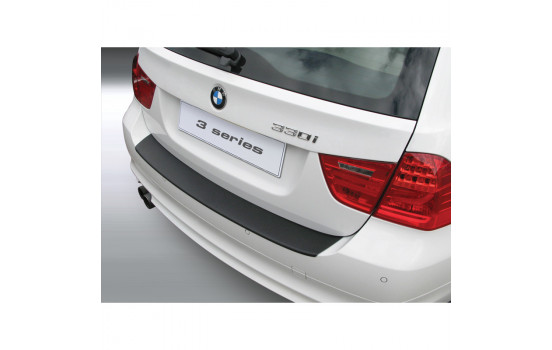 ABS Rear bumper protector BMW 3-Series E91 Touring 2008-2011 excl. M Black