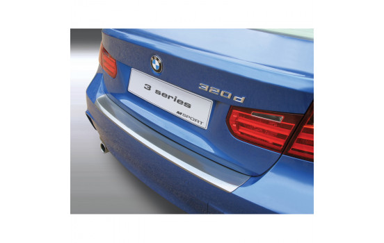 ABS Rear bumper protector BMW 3 Series F30 sedan M-Sport 2012- 'Brushed Alu' Look