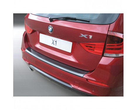 ABS Rear bumper protector BMW X1 2009- Carbon Look
