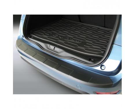 ABS Rear bumper protector Citroën C4 Picasso 5-Person 6 / 2013- 'Ribbed' Black, Image 2