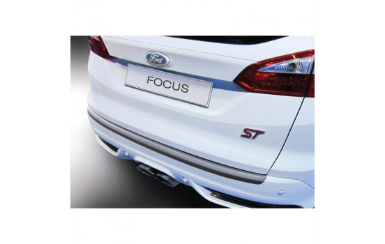 ABS Rear bumper protector Ford Focus Estate / Combi 2012- Black