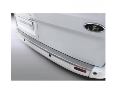 ABS Rear bumper protector Ford Transit / Tourneo Custom 2014- 'Brushed Alu' Look