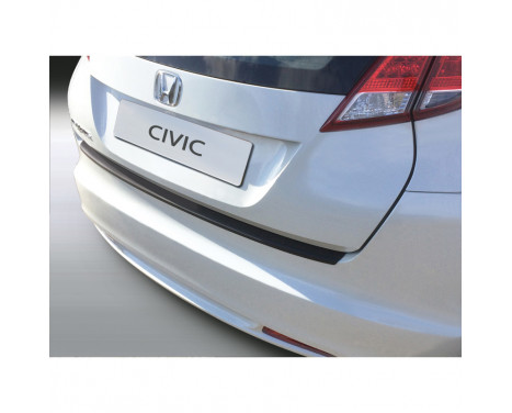 ABS Rear bumper protector Honda Civic HB 5 doors 2012- Black