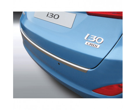 ABS Rear bumper protector Hyundai i30 Tourer 2012- 'Brushed Alu' Look