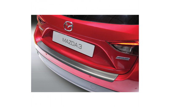 ABS Rear bumper protector Mazda 3 5-door 10 / 2013- Black